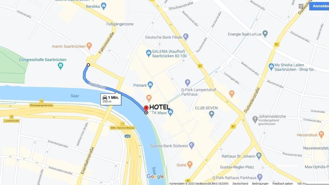 Hotel Stadt Hamburg Am Fluss Saarbruecken Exterior photo